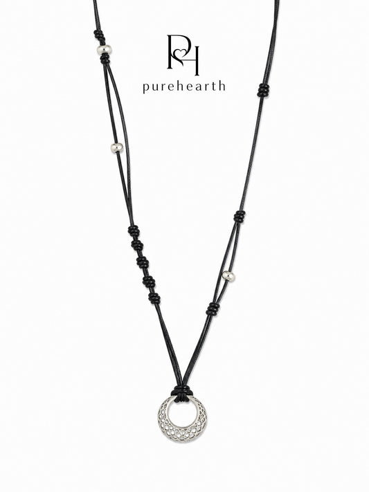 Luna Net Crescent Pendant Chain