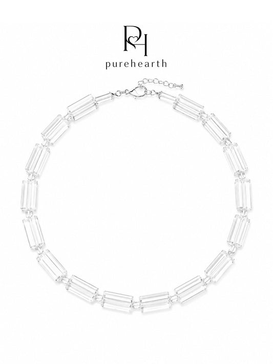Noir Cube Beaded Choker