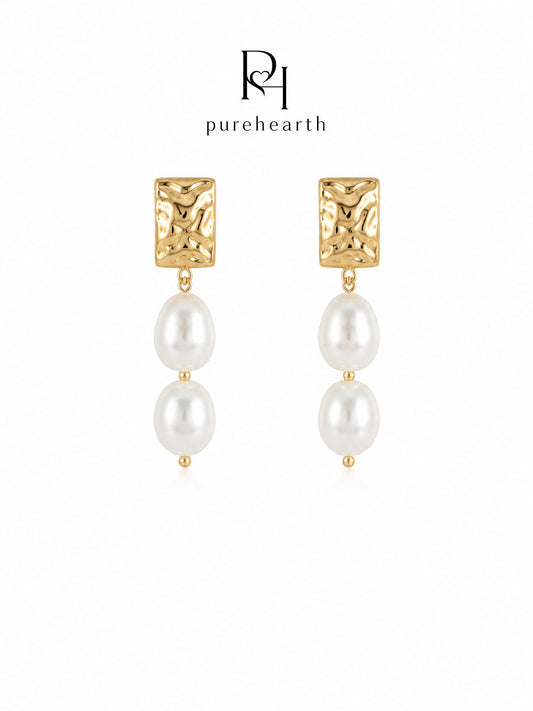 Baroque Bloom Pearl Earrings
