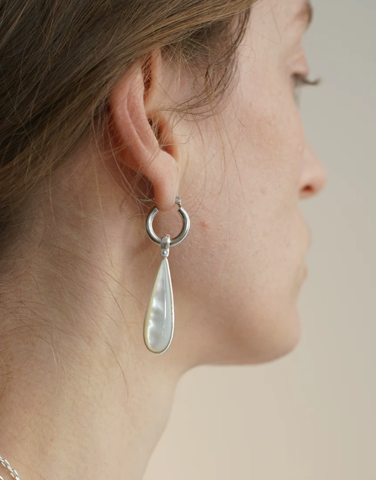 Midnight Shell Drop Earrings