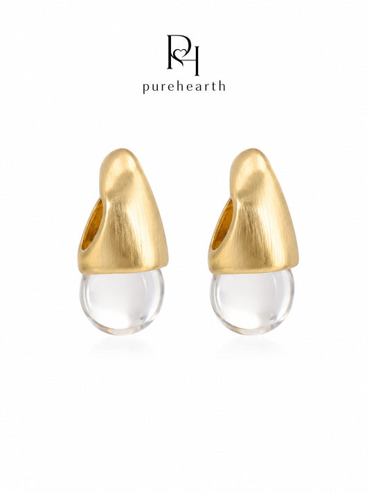 Pine Gleam Crystal Earrings