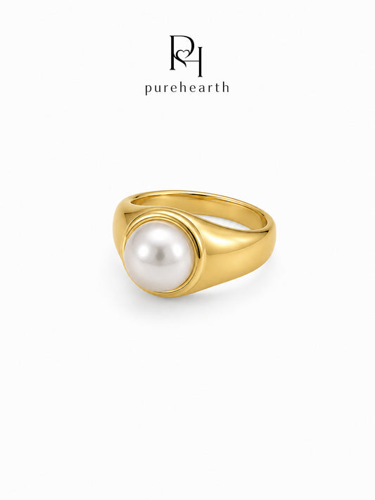 Kaolin Pearl Artisan Ring