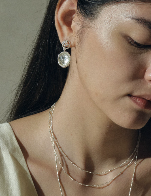 Celeste Weave Gemstone Earrings